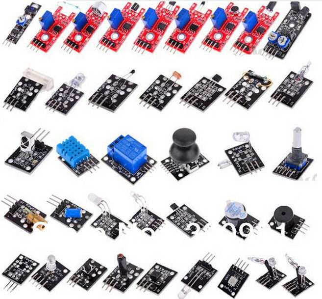 Arduino DIY için başlangıç ​​Kiti Öğrenme 37 Sensör Modülleri bir kutuda 5 V röle pasif buzzer