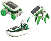 6 1 DIY Robot Kit güneş Robot Çocuk eğitimi için desteklenmektedir.