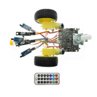7 V-12 V Arduino Araba Robot Kiti Hattı Takip Yangın Kızılötesi Uzaktan Kumanda Mücadele