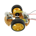 UNO R3 2WD Akıllı Robot Araba Şasi Kiti STEM Eğitim Için ABS Evrensel Tekerlek
