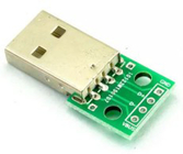 USB 2.0 Erkek - 2.54mm DIP PCB Adaptör Kartı