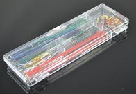 Lehimsiz Breadboard Jumper Teller Kablo Kitleri, Ekmek Kurulu Hattı Kırmızı / Turuncu 140 Adet / kutu