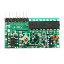 Altın Renk 4 Kanal 315 Mhz Arduino Sensörü Modülü RF Kablosuz Uzaktan Kumanda 58 * 38 * 13mm