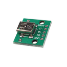 Elektronik Arduino Sensör Modülü USB DIP Mikro USB Başkanı Mini 5 P Yama 2.54mm Adaptörü