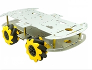 Mecanum Wheel ile Alüminyum Alaşım RC Robot Araba Şasi